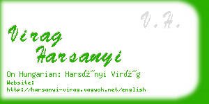 virag harsanyi business card